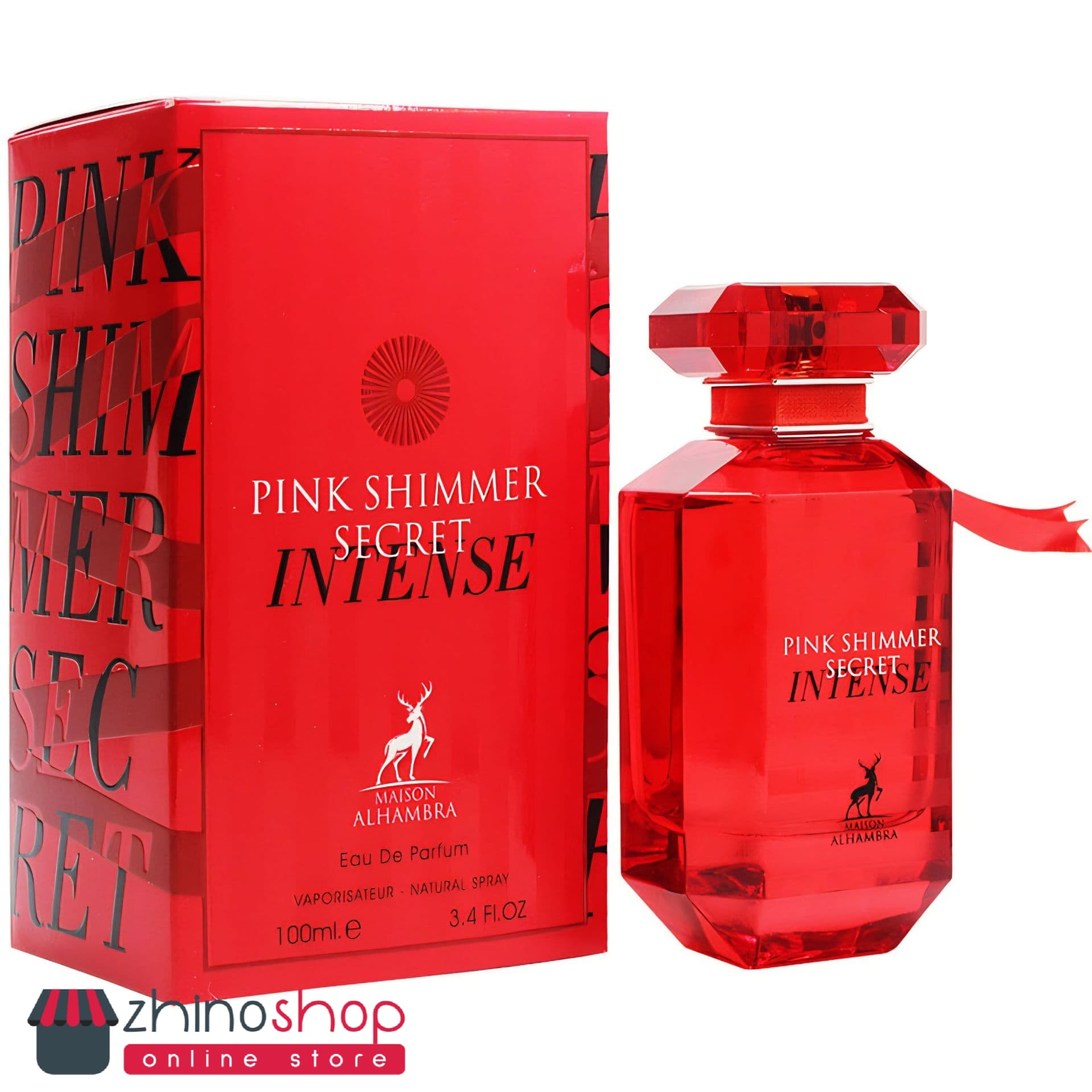 ادکلن ویکتوریا سکرت اینتنس قرمز الحمبرا 100ml (پینک شیمر)