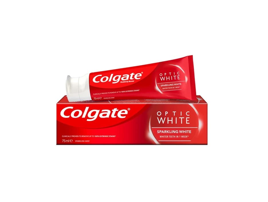 خمیردندان کلگیت سفیدکننده اپتیک وایت Colgate Sparkling White Whitening