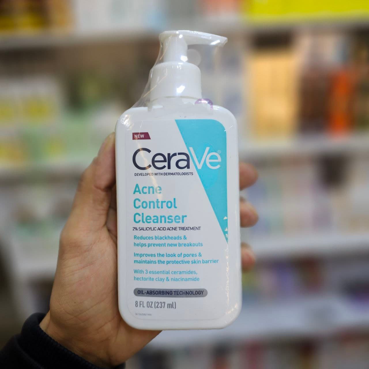 ژل شستشو ضد جوش و آکنه سراوی مدل Acne Control (AR) — تصویر ۳