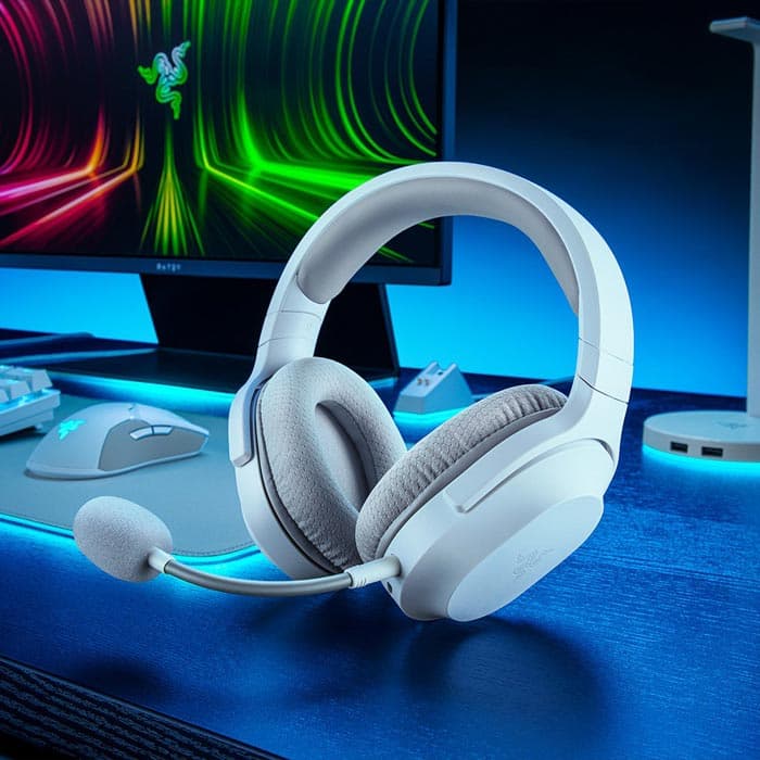 هدست بی سیم ریزر Razer BARRACUDA X 2022 Mercury رنگ سفید — تصویر ۵