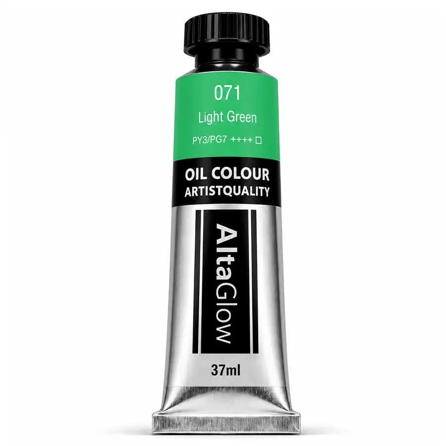 رنگ روغن آلتا گلو رنگ Light Green کد 071 حجم 37 میلیلیتر