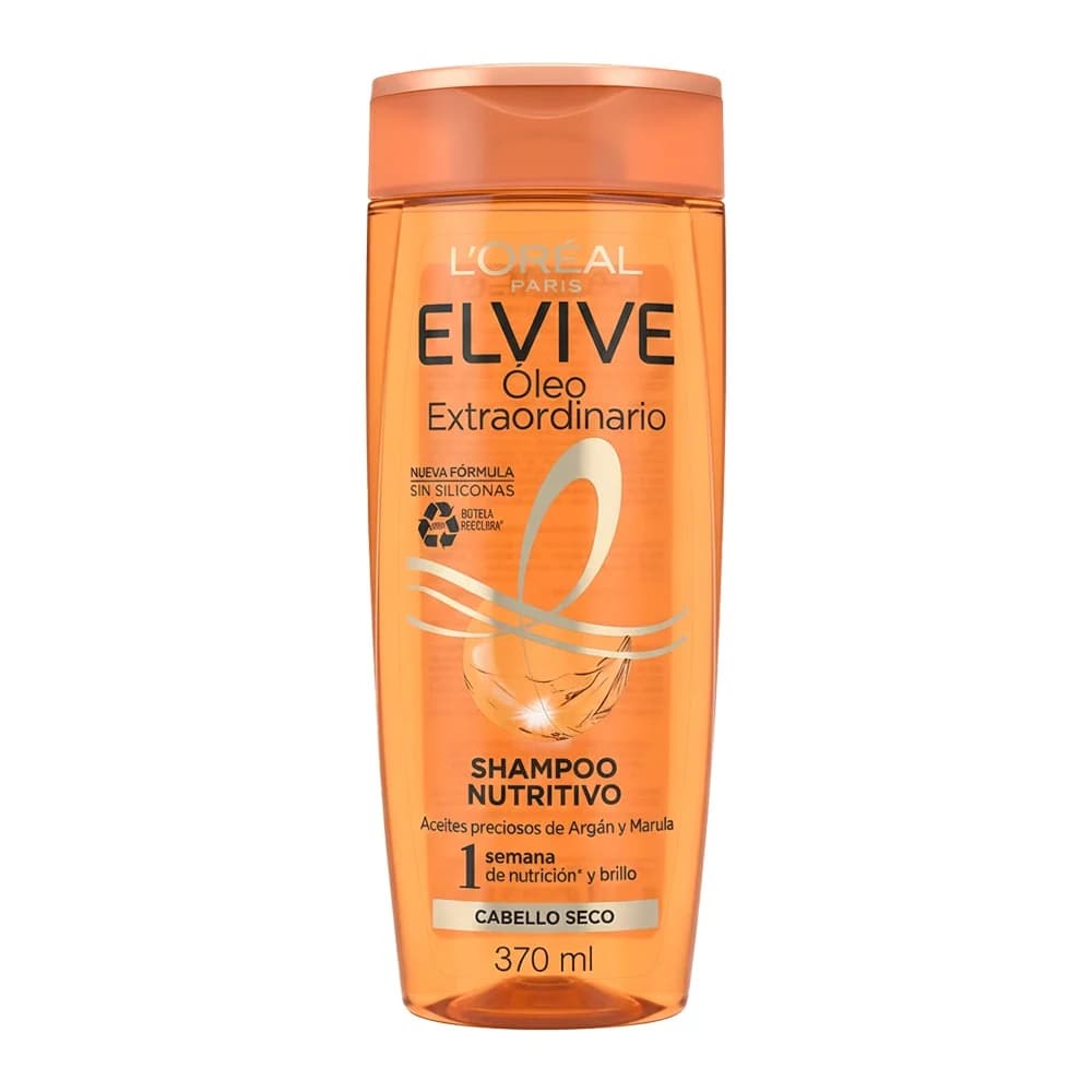 شامپو تغذیه‌کننده موهای خشک لورال مکزیکی مدل L’Oréal Elvive Óleo Extraordinario Nutritivo