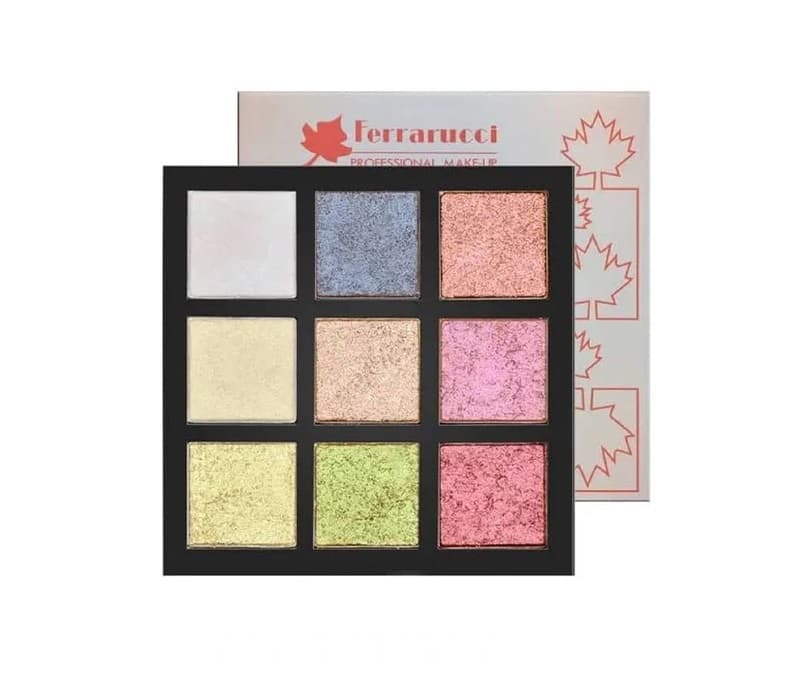 پالت هولوگرافیک هایلایتر فراروچی Ferrarucci Professional Makeup Holographic Highlighter Palette