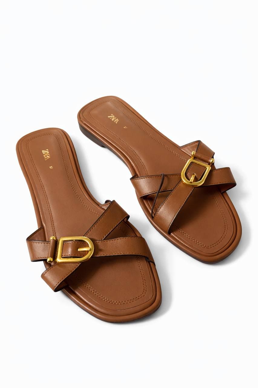 صندل زنانه ZARA مدل سگک دار