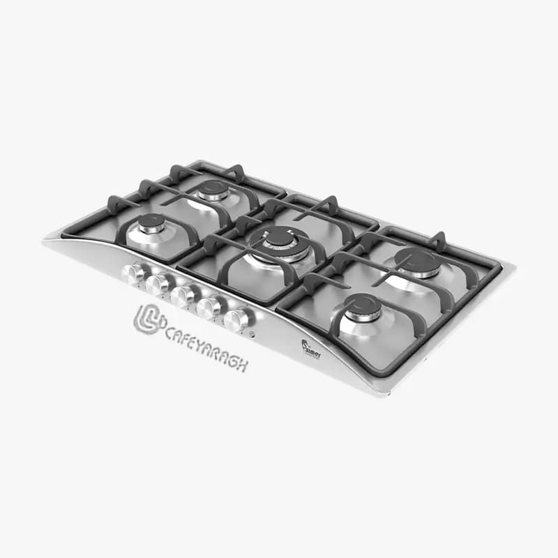 اجاق گاز صفحه ای استیل سیمر مدل S-544 — تصویر ۲