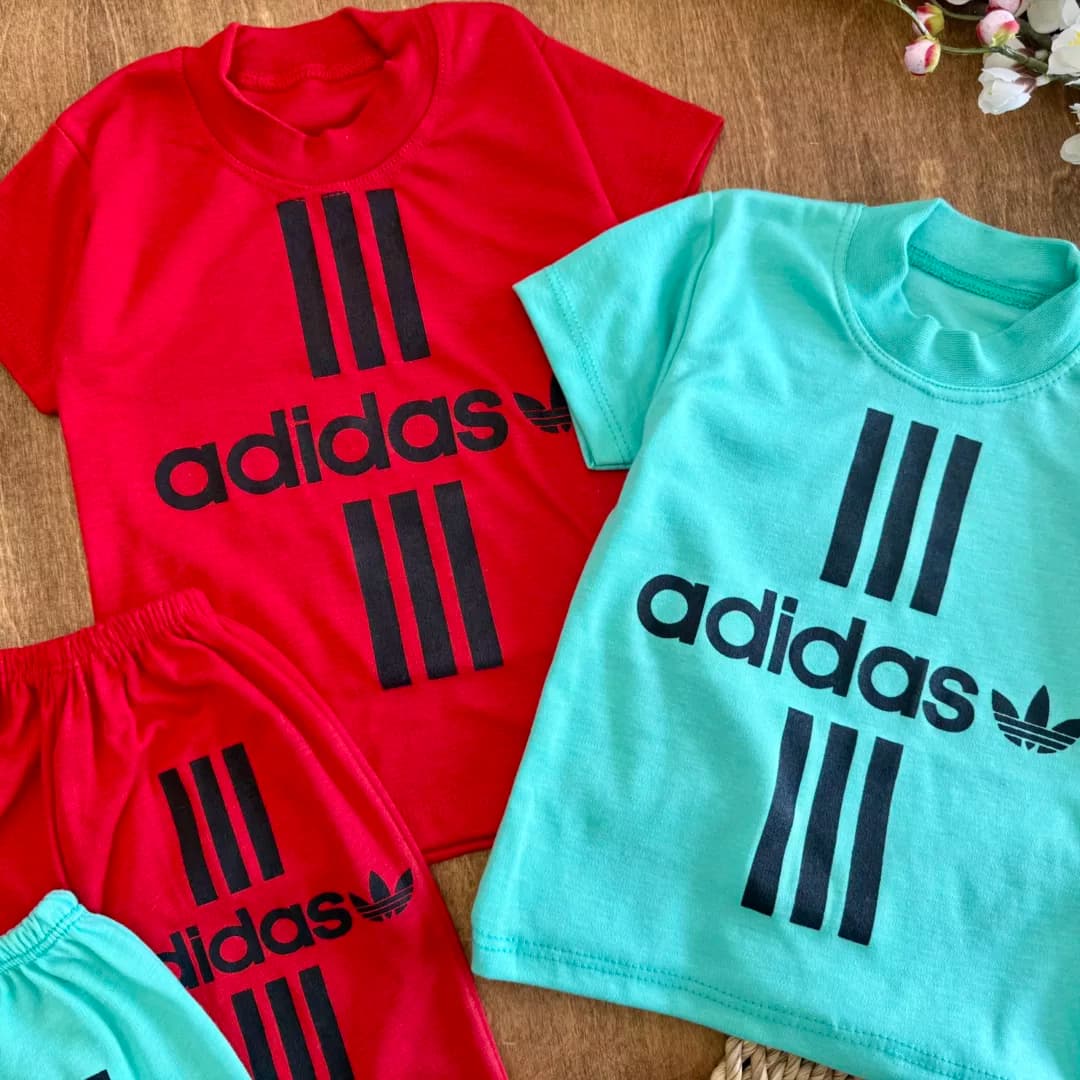 تیشرت شلوارک آدیداس adidas (ایراددار) کد 6006-1 — تصویر ۲
