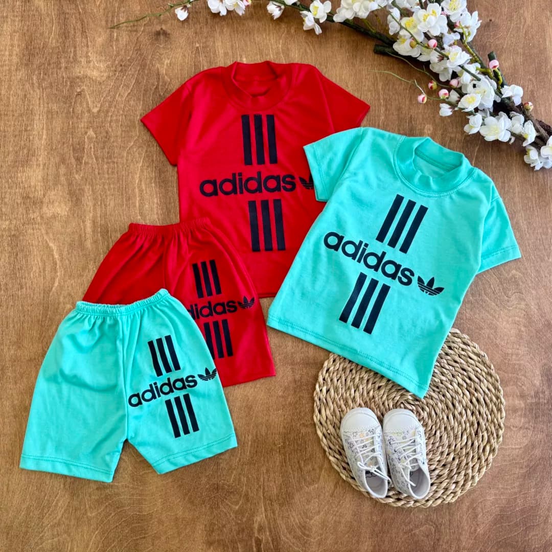 تیشرت شلوارک آدیداس adidas (ایراددار) کد 6006-1
