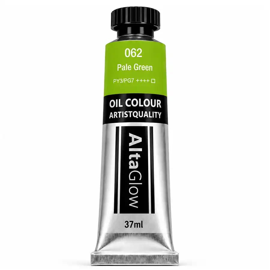 رنگ روغن آلتا گلو رنگ Pale Green کد 062 حجم 37 میلیلیتر