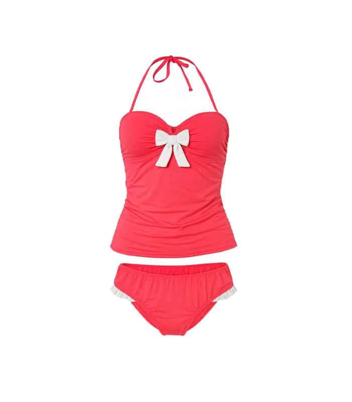 مایو دو تکه کاپدار فنردار beach queen کد 1021