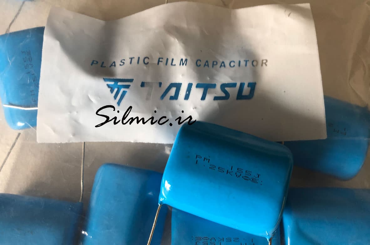 خازن پلی پروپیلن 1.5 میکرو فاراد 1250 ولت TAITSU ژاپن سری PM — تصویر ۳
