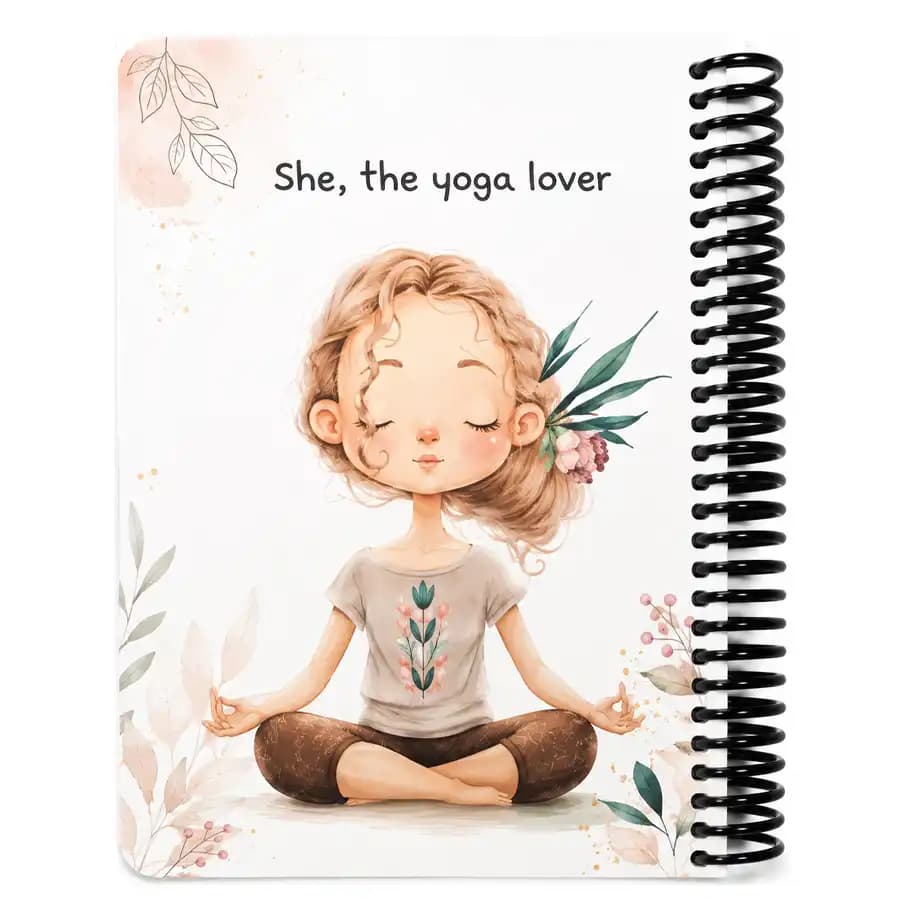 دفتر خط دار 100 برگ دات نوت مدل انیمال لاور (YOGA)