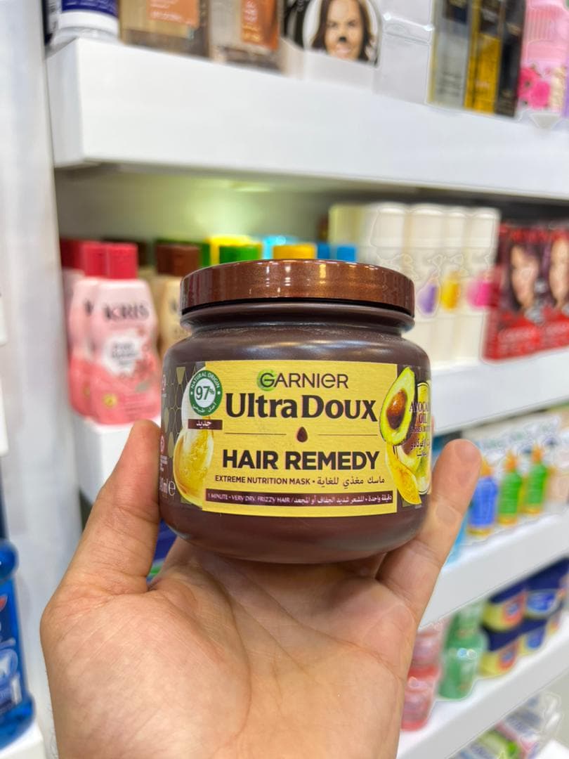 ماسک مو مغذی گارنیر مدل HAIR REMEDY حاوی عصاره آووکادو — تصویر ۲