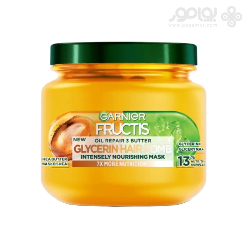 ماسک موی ترمیم کننده و مغذی گارنیر فروکتیس مدل OIL REPAIR 3 BUTTER — تصویر ۳