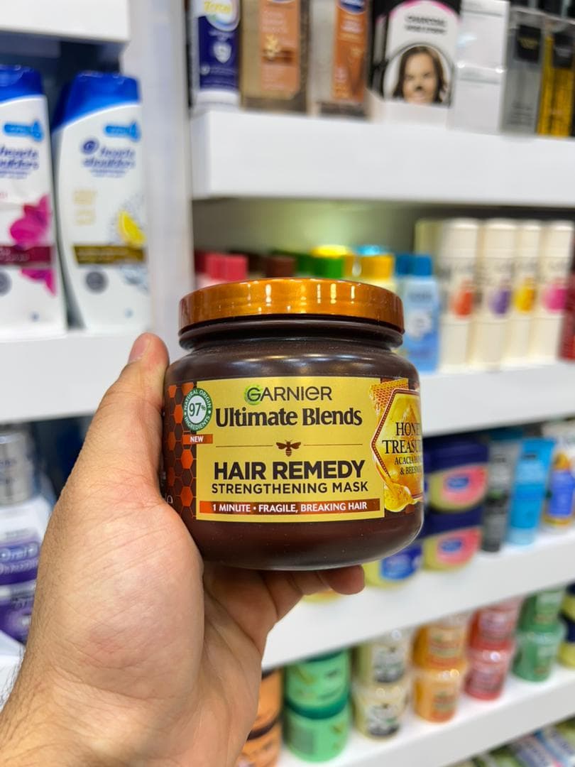 ماسک مو عسل گارنیر Hair Remedy strengthening mask – مخصوص موهای آسیب دیده — تصویر ۲