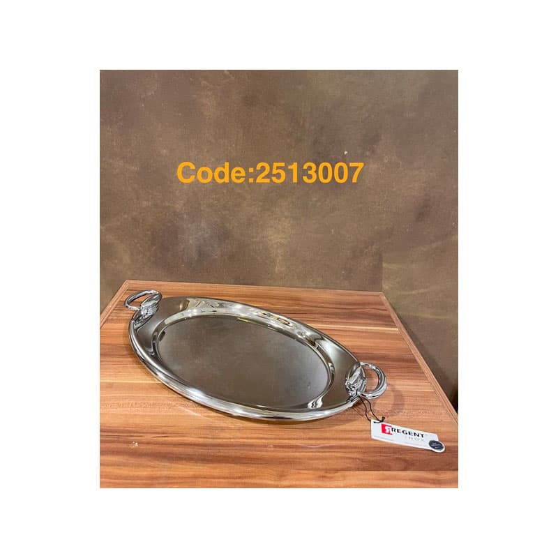 سینی پذیرایی استیل بیضی2513007