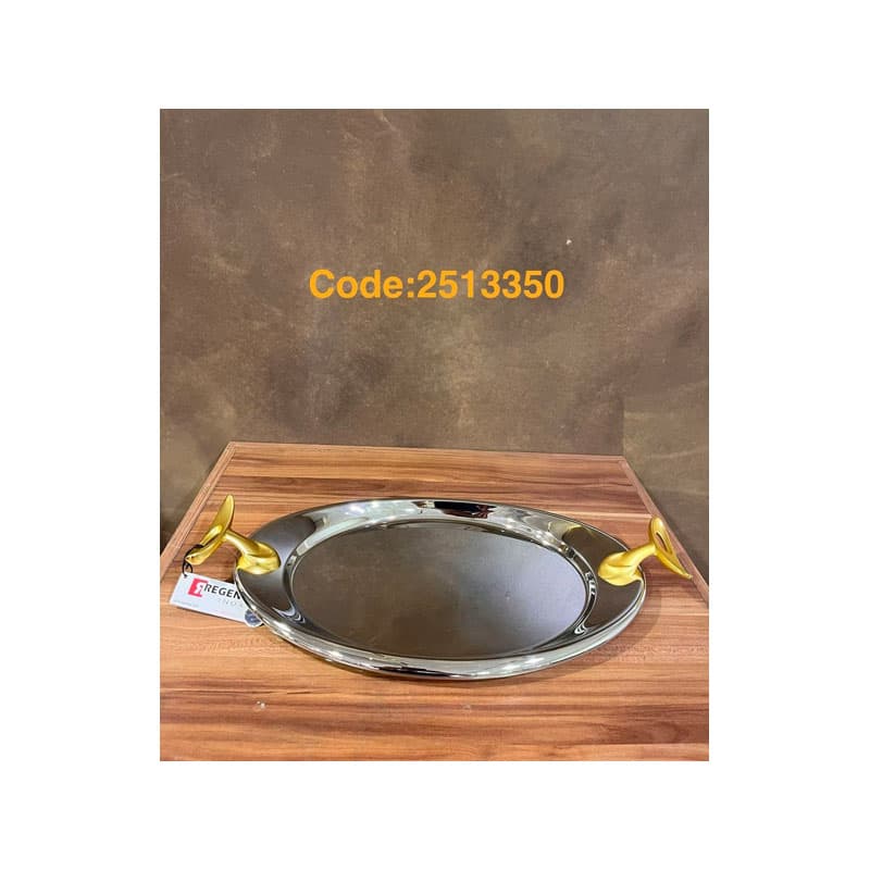 سینی پذیرایی استیل بیضی2513346