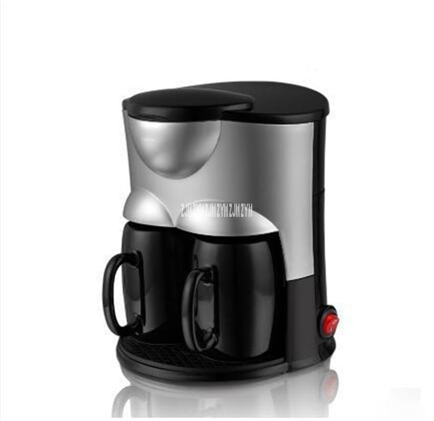 Homezest Double Brew Cafetière portable petite cafetière semi-automatique double machine à café style italien 2-4 tasses