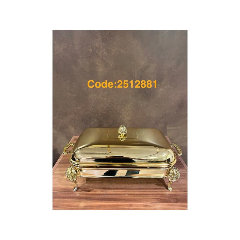 سوفله مستطیل استیل طلایی 2512881