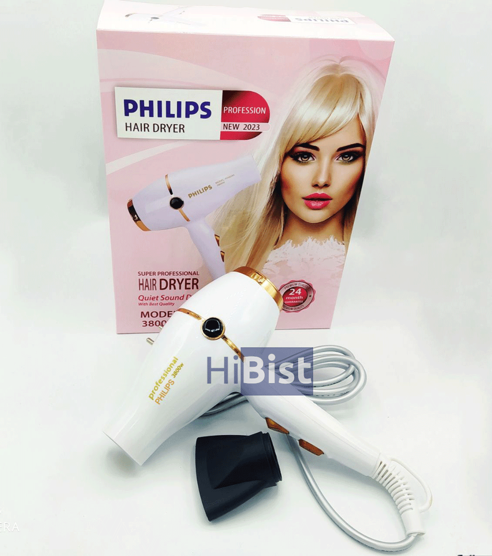 سشوار فوق حرفه ای لاکچری فیلیپس 3800 وات مدل PH4040 — تصویر ۲
