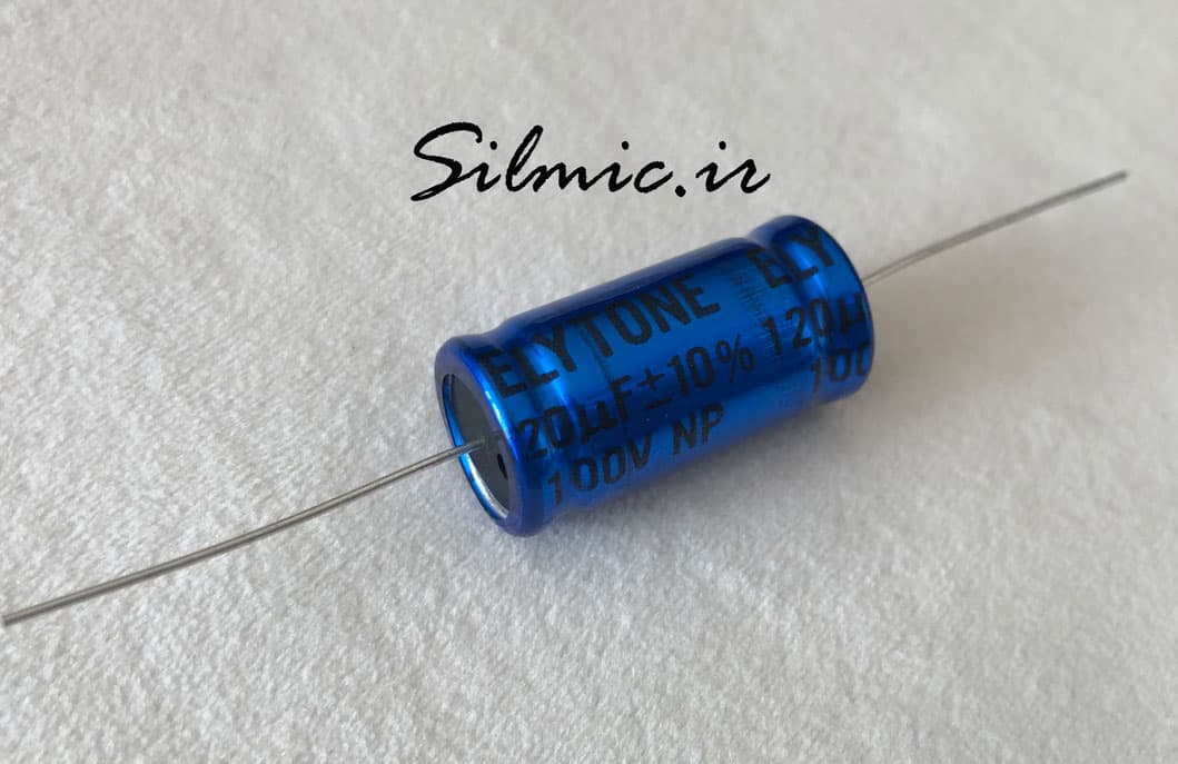 خازن کراس اور بی پلار 120 میکرو فاراد 100 ولت ELYTONE تایوان نوع اکسیال