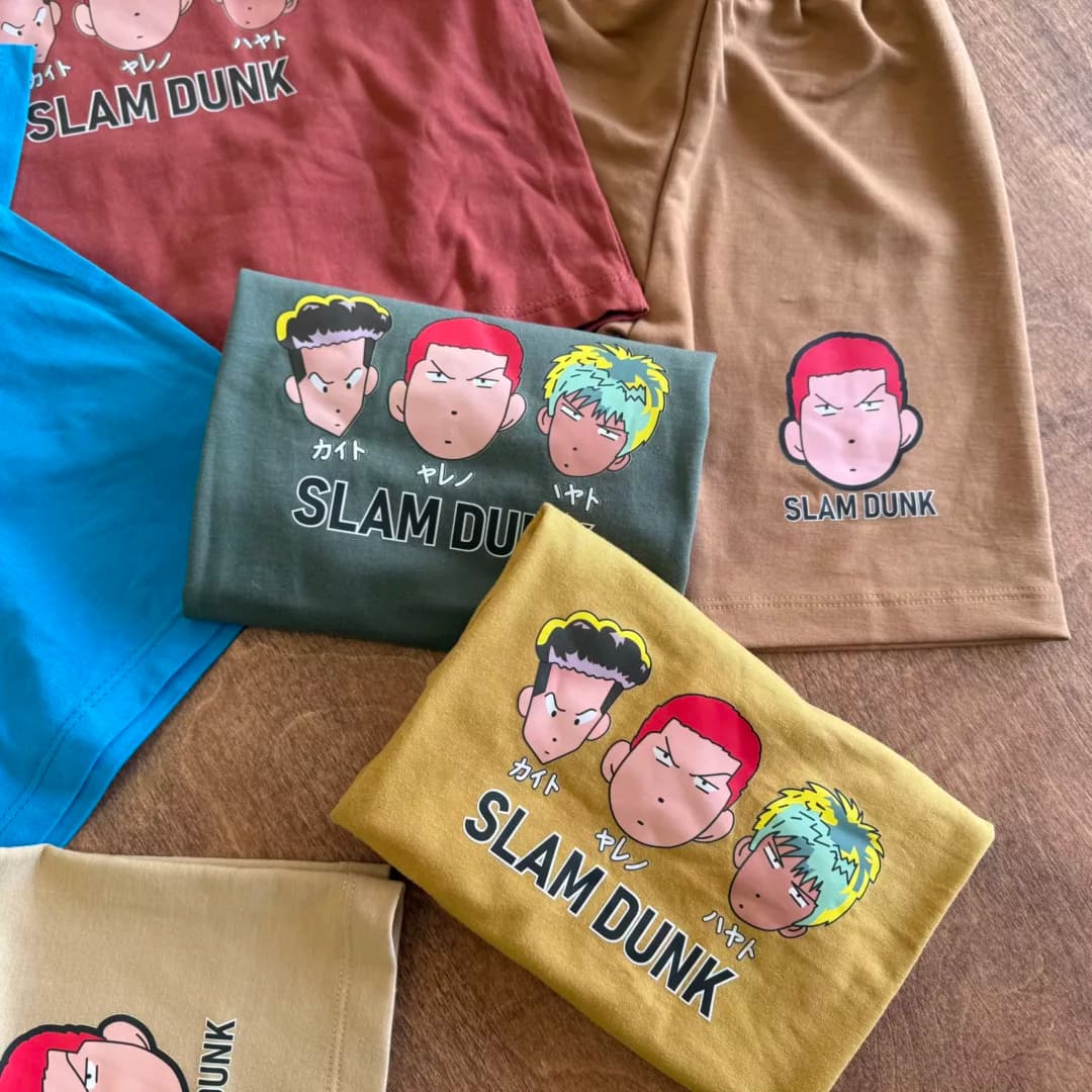 تیشرت شلوارک سه پسر slam dunk سایز 35،40 کد 6217 — تصویر ۵