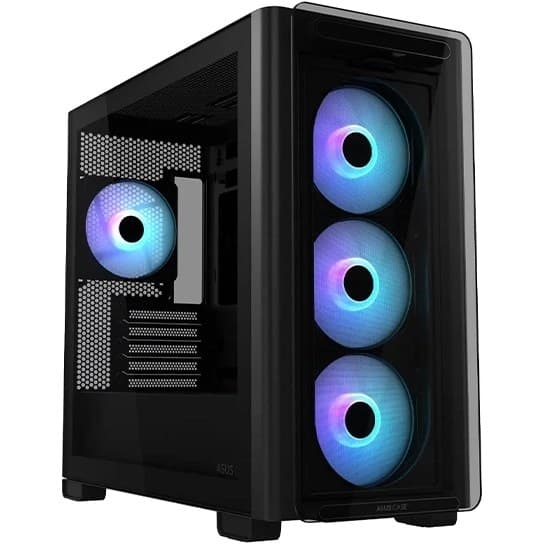 کیس کامپیوتر ایسوس A23 Plus black ARGB Mid Tower