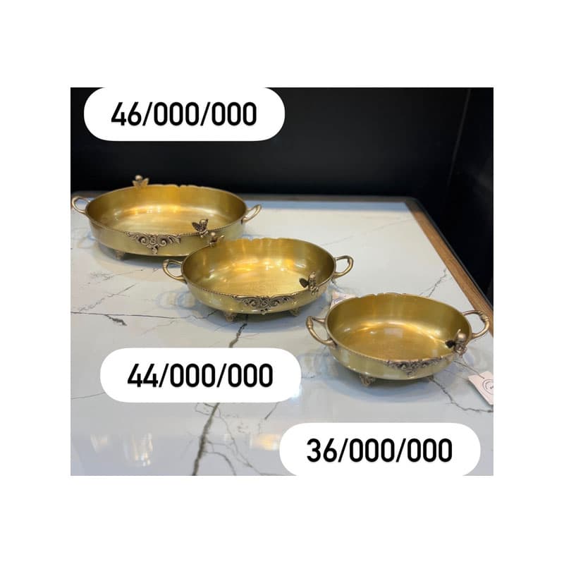 ظرف پذیرایی برنجی فرشته 23323