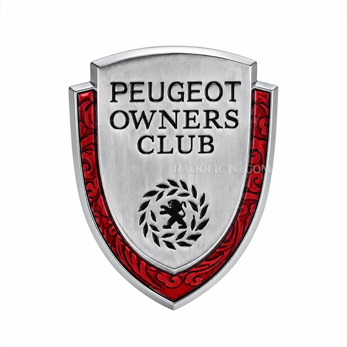 آرم فلزی کلاب پژو سواران PEUGEOT OWNERS CLUB در تنوع رنگی — تصویر ۲