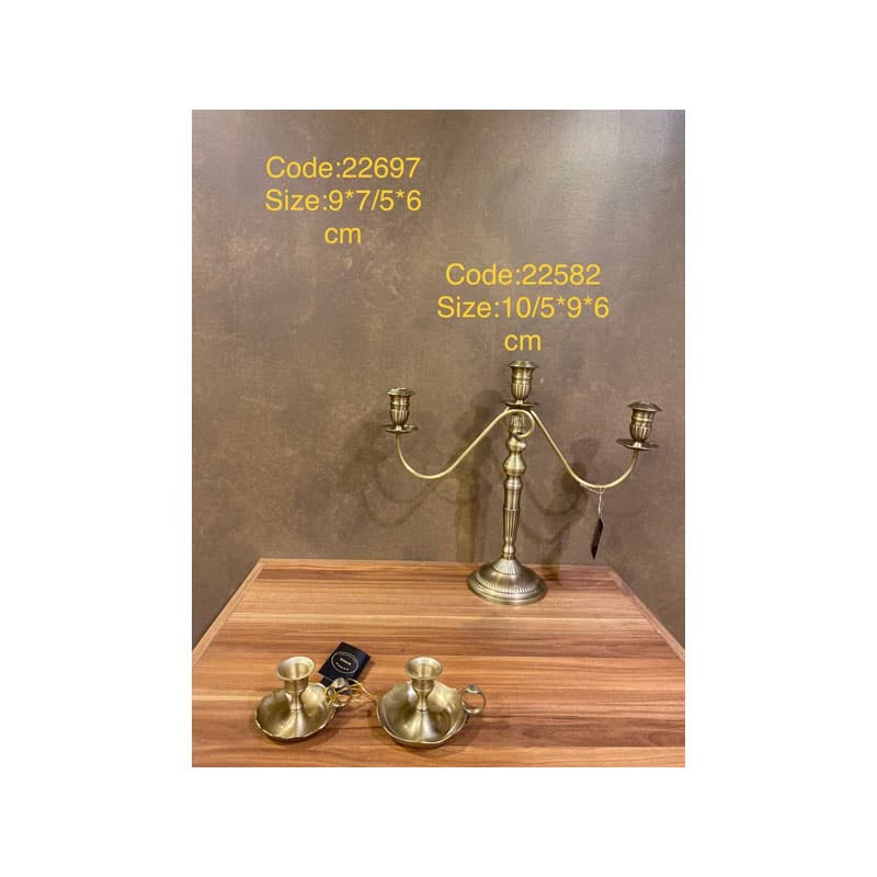 شمعدان برنجی انگشتی 22601
