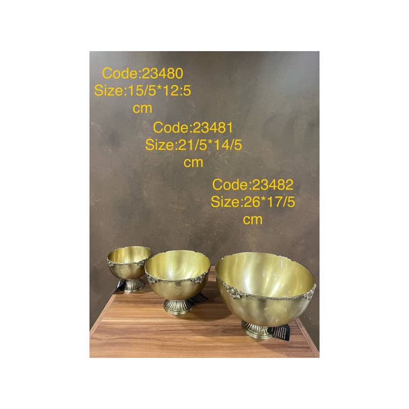 شکلات خوری پایه دار برنجی 23480
