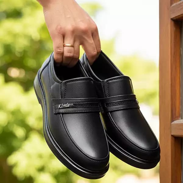 کفش مردانه چرم صنعتی کیمیا مدل (رولکس)