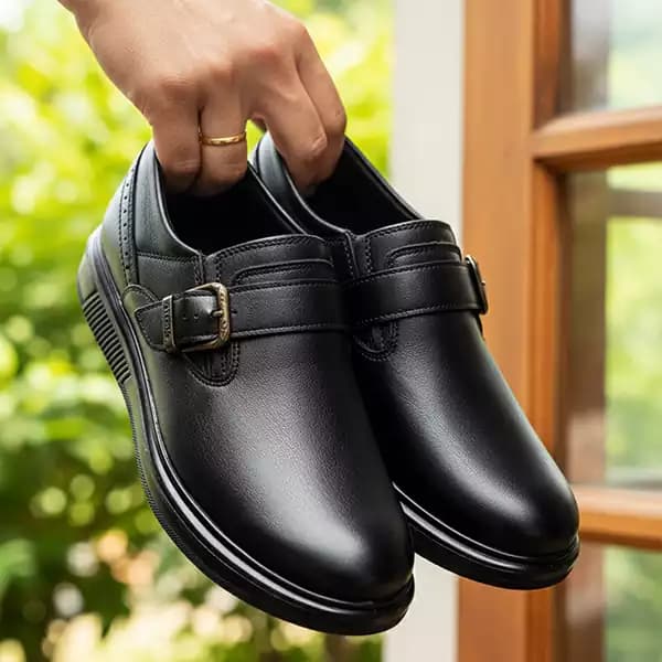 کفش مردانه چرم صنعتی کیمیا مدل (بارسلون)