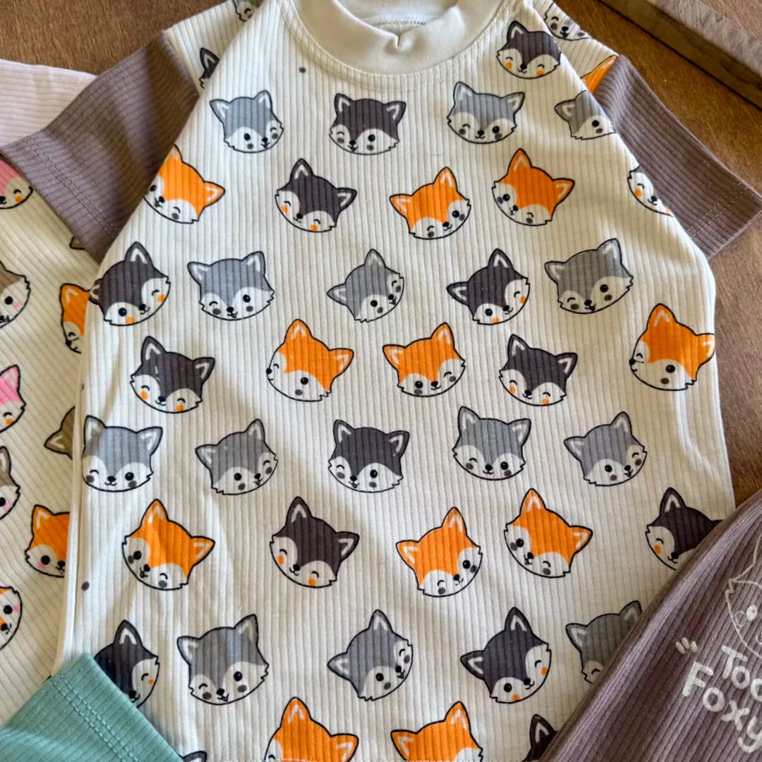 تیشرت شلوارک کبریتی کله روباه Foxy کد 6462 — تصویر ۲