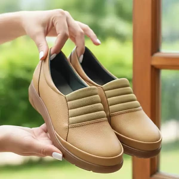 کفش طبی زنانه مدل ماریا (کرم)