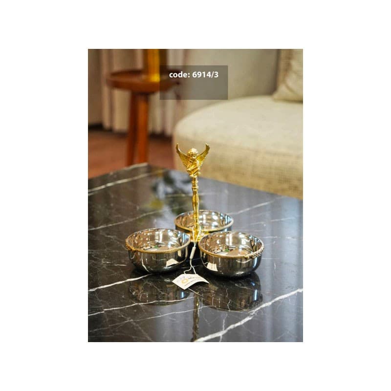 اردوخوری استیل برنج فرشته 6914