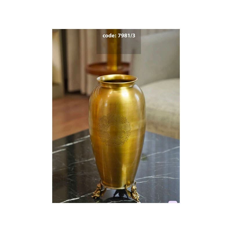 گلدان بزرگ برنجی فرشته7982