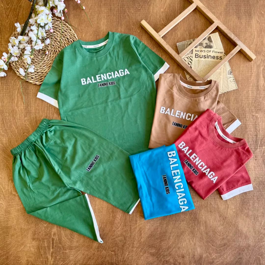 تیشرت شلوارک BALENCIAGA (ایراددار) کد 6220-1