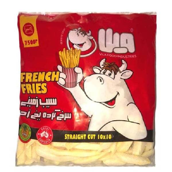 سیب زمینی ویلا نیمه آماده یخ زده 750گرم