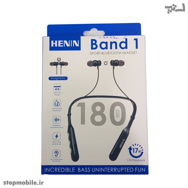هندزفری گردنی بلوتوثی هنین HENIN مدل Band 1 | اسپرت و مگنتی