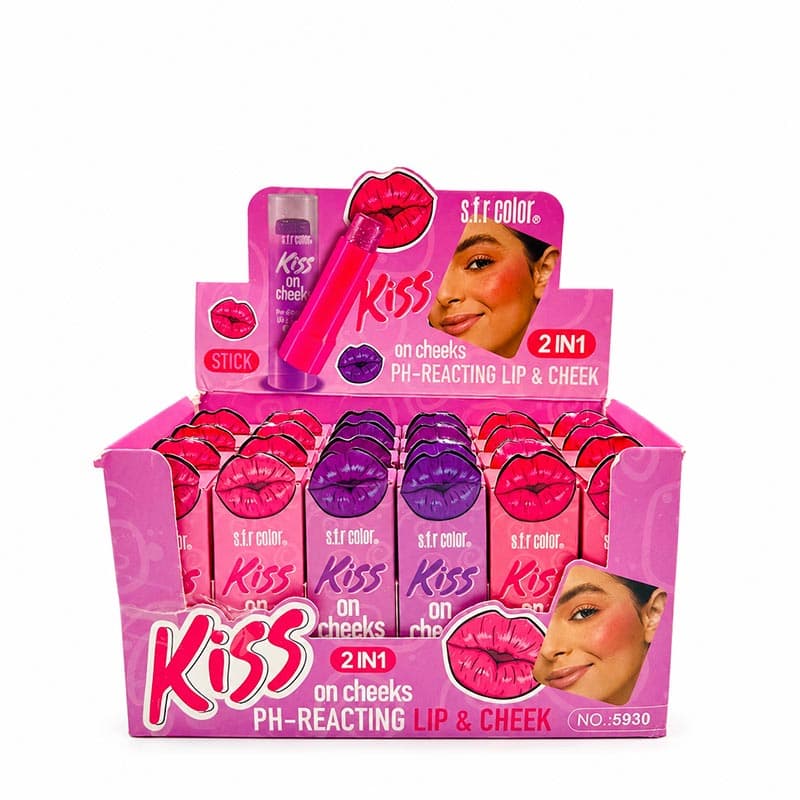 بالم لب و رژگونه حرارتی شاین دار اس اف آر کالر کد 5930