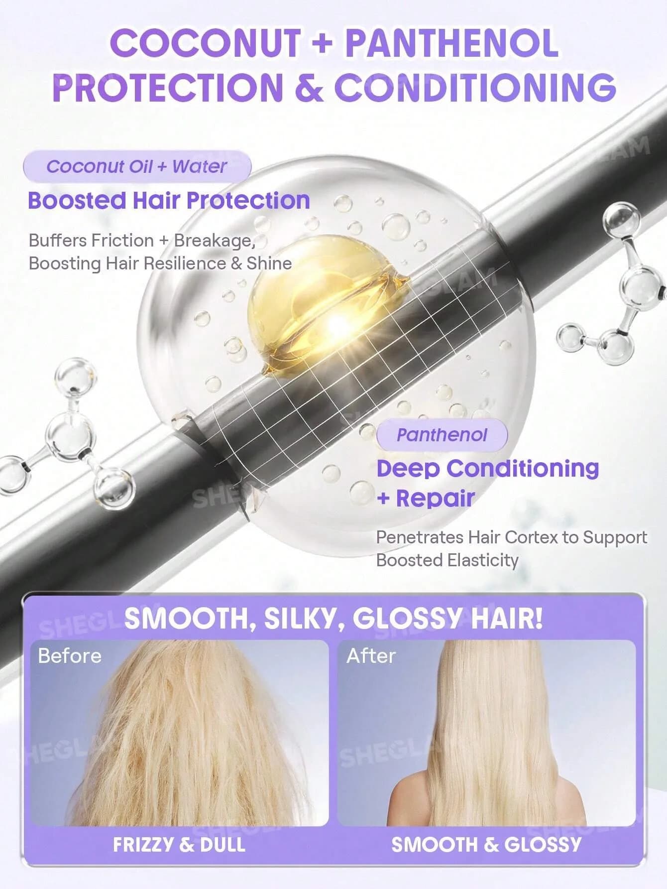 عطر مو شیگلم مدل On The Glow Silky Hair Perfume حجم 50 میل — تصویر ۳