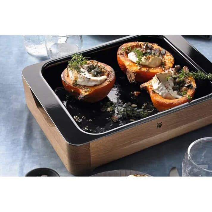 ظرف فر و سرو سایز بزرگ وی ام اف | WMF Fusiontec Casserole with wooden Serving Frame — تصویر ۵