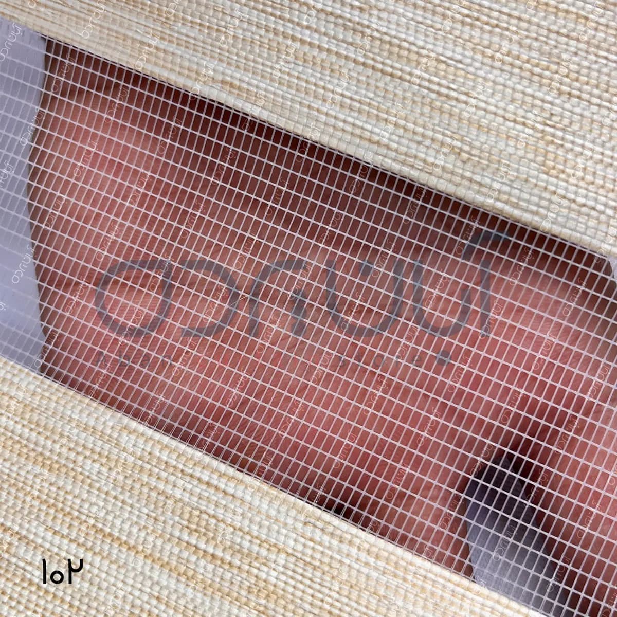 پرده زبرا طرح چوب رنگ کرم نسکافه ای — تصویر ۴