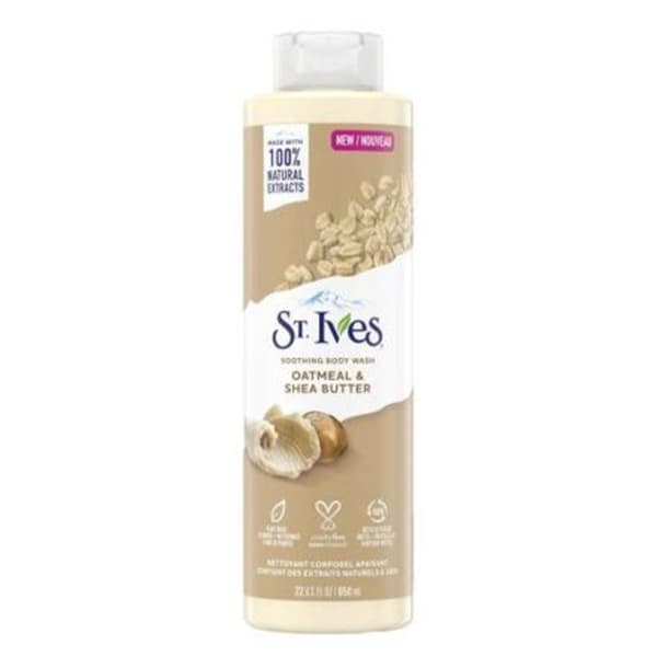 شامپو بدن جو دو سر و شی باتر سینت ایوز St.Ives Soothing Oatmeal & Shea Butter Body Wash 650ml