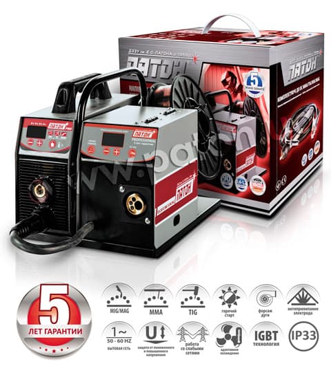 دستگاه سیم جوش اینورتور250 آمپر DC MMA/TIG/MIG/MAG اوکراین — تصویر ۲
