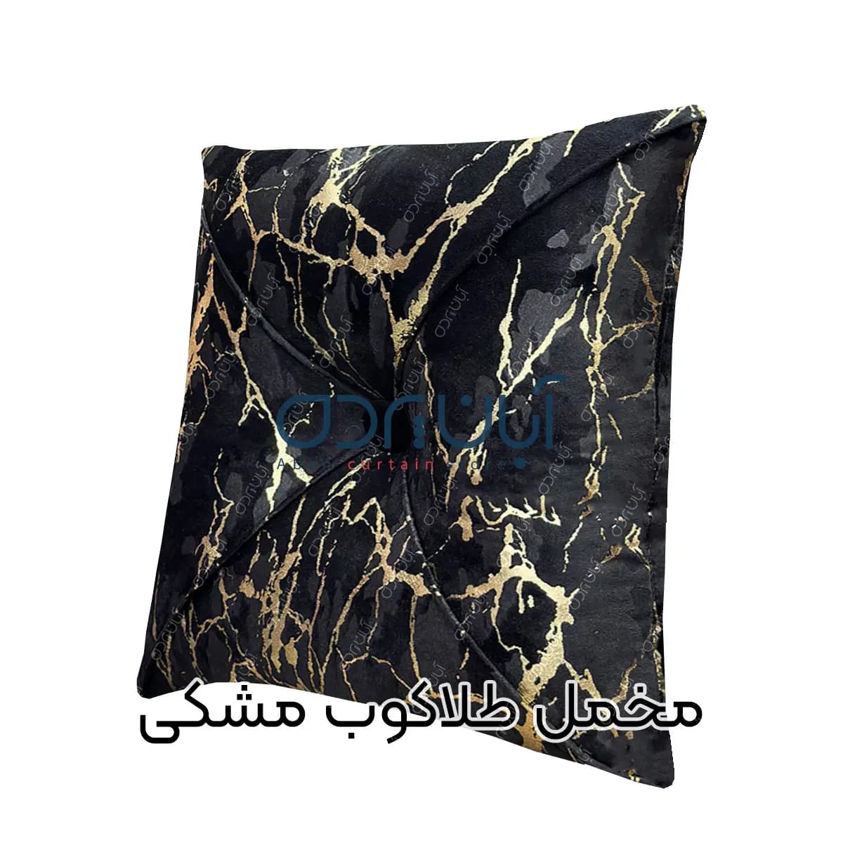 کوسن طلاکوب مشکی — تصویر ۳