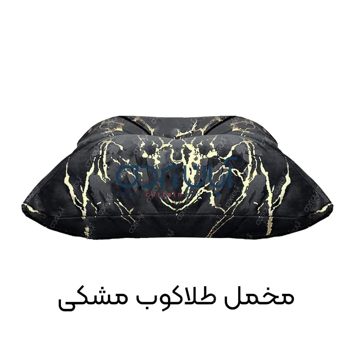 کوسن طلاکوب مشکی — تصویر ۴