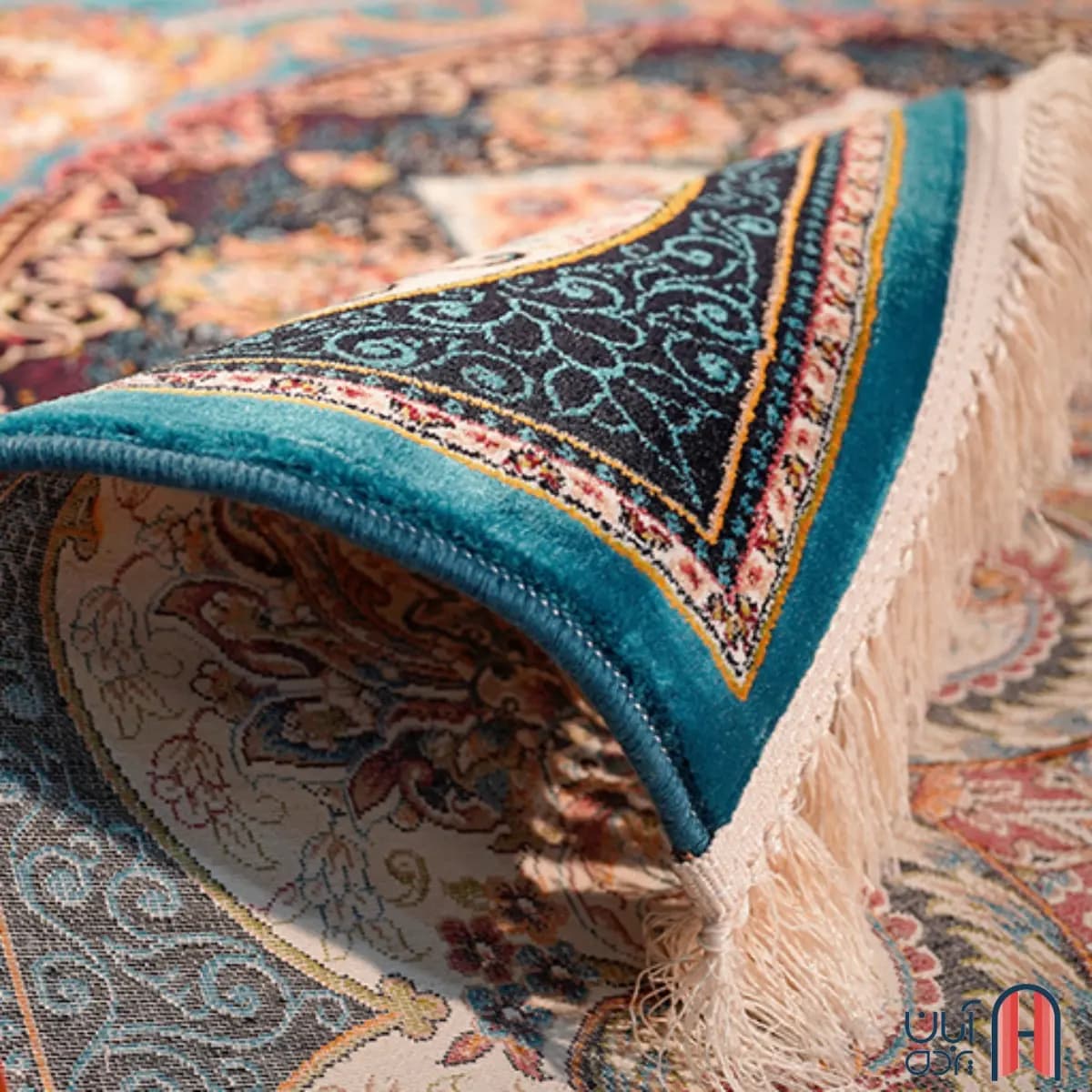 فرش کلکسیون کلاسیک کد B-۱۱۱، آبی رنگ چهار متری — تصویر ۵