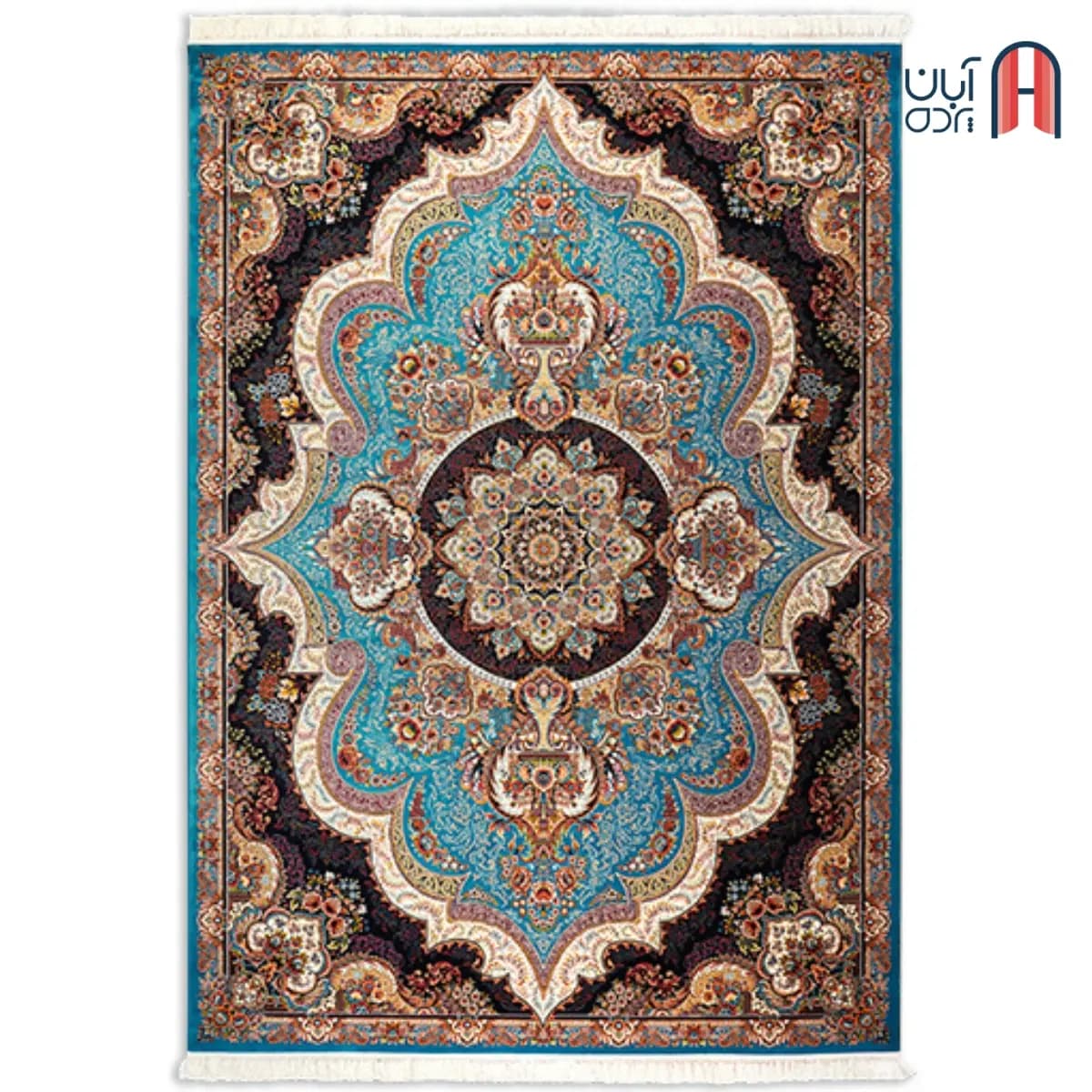 فرش کلکسیون کلاسیک کد B-۱۱۱، آبی رنگ چهار متری