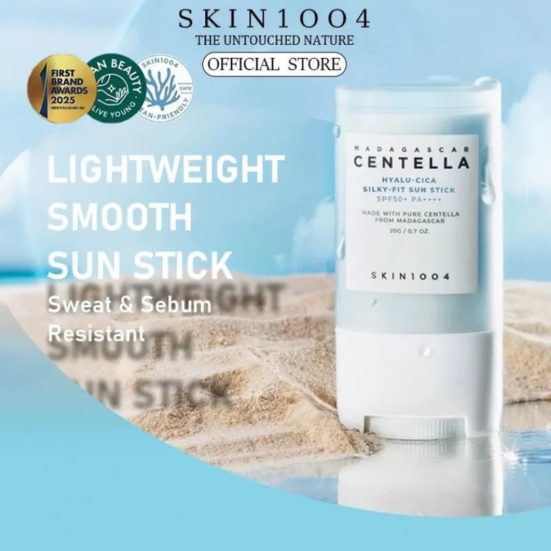 ضد آفتاب استیکی بی‌رنگ سنتلا اسکین 1004 مدل هیالو سیکا سیلکی فیت SPF50+ وزن 20 گرم — تصویر ۷